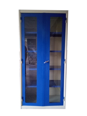 Glazed office cabinet